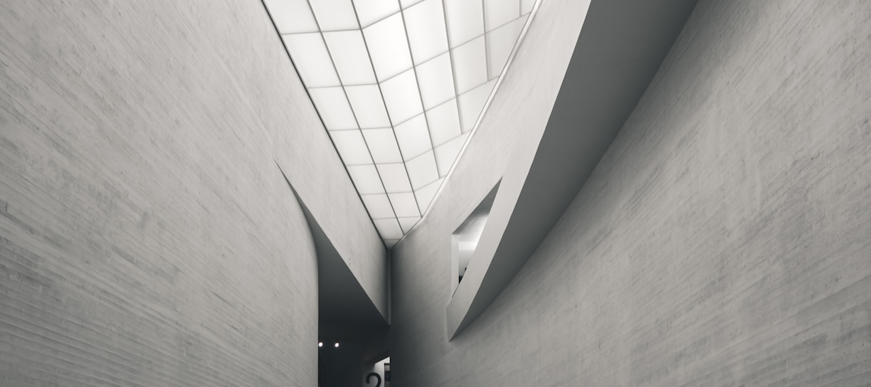 gray concrete wall inside building